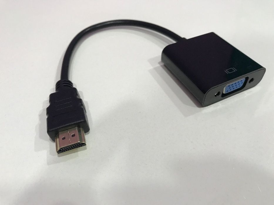 Konwerter Przejściówka HDMI na VGA Full HD - Monitor -Konsola -Laptop