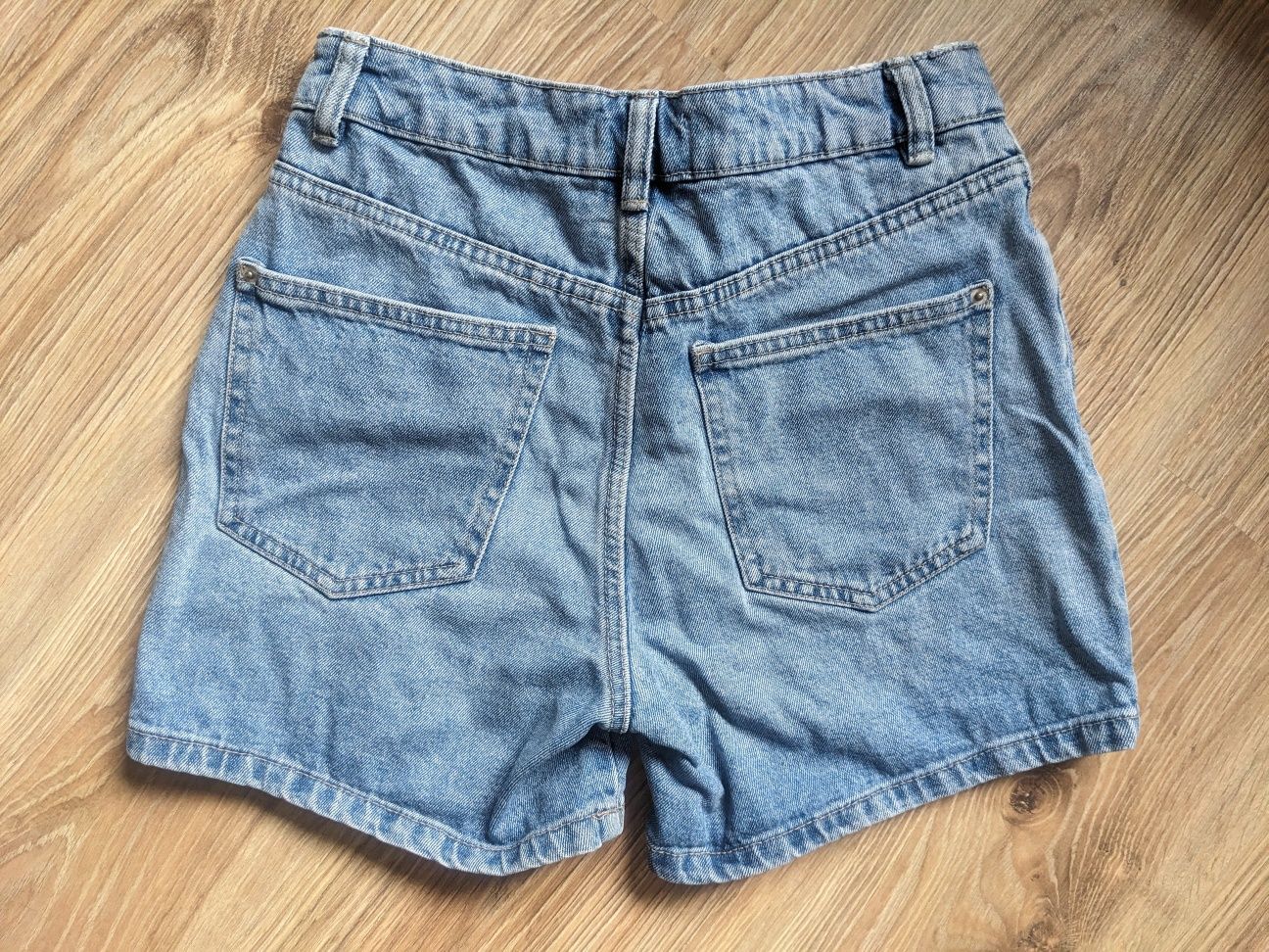 Spodenki szorty krótkie jeansowe wysoki stan vintage
