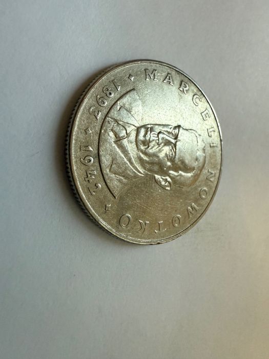 Moneta 20 zl 1975 Marceli Nowotko bez znaku mennic