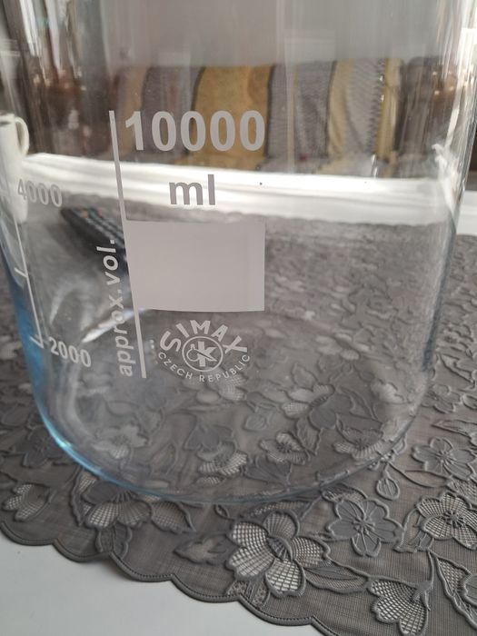 Simax zlewka 10000 ml 10 L plus kolba DWK 2000 ml 2 L borokrzem nowe