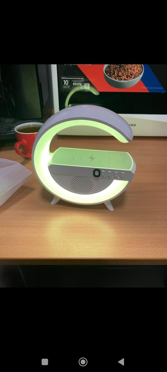 G смарт-лампа, нічник , колонка Bluetooth з бездротовою зарядкою