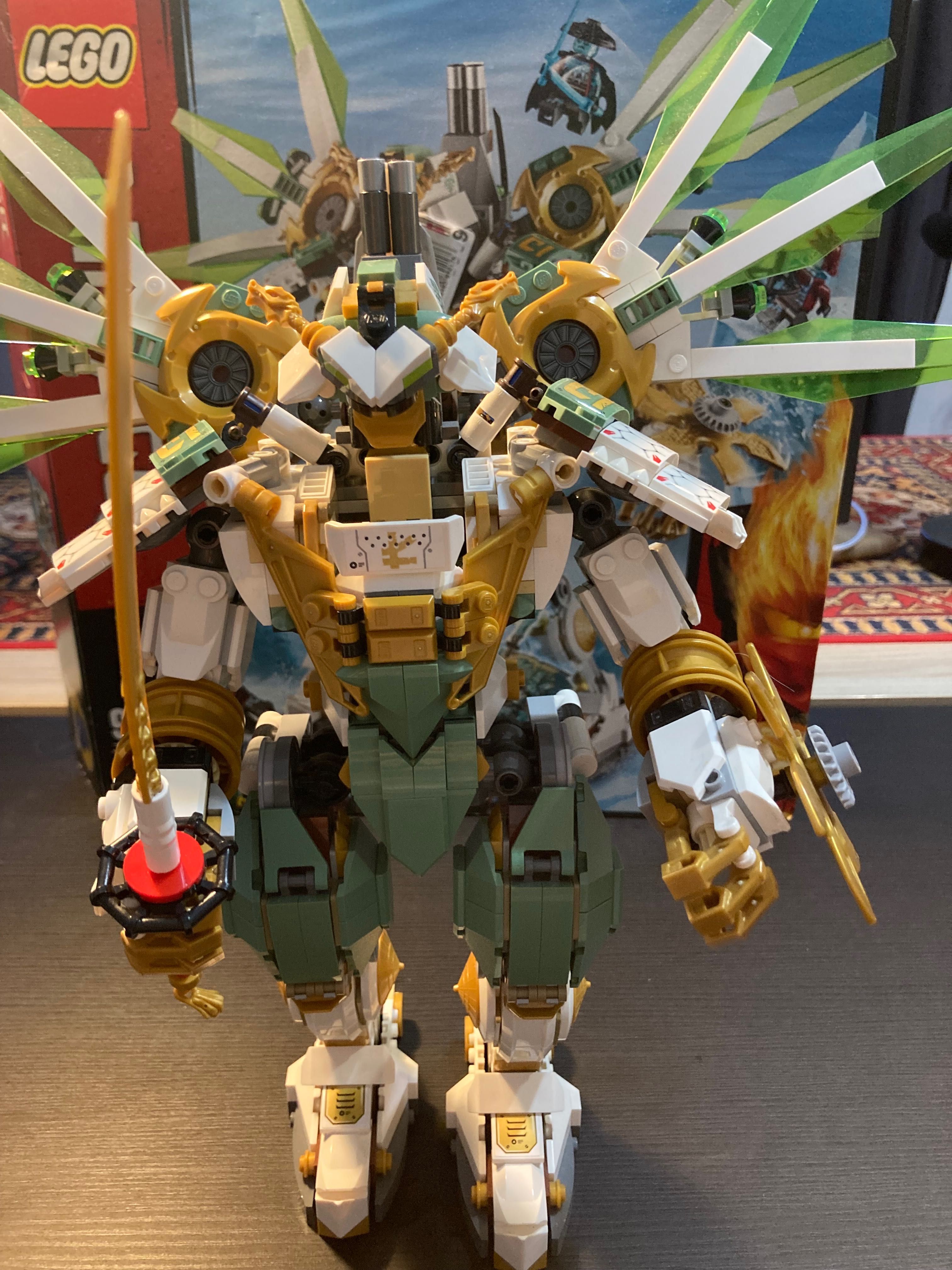 Lego Ninjago zielony mech loyda