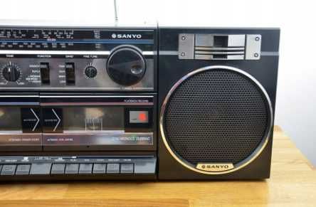retro rodiomagnetofon SANYO M W170LO sprawne ładnie gra
