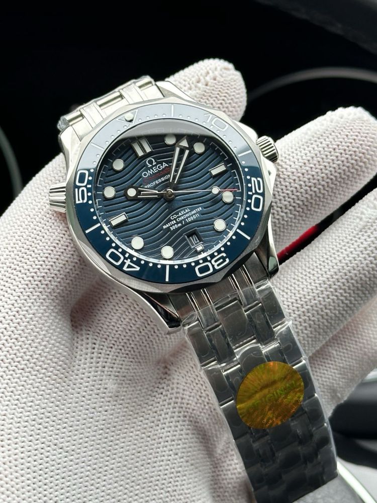 Мужские механические часы Omega Seamaster Blue 300m