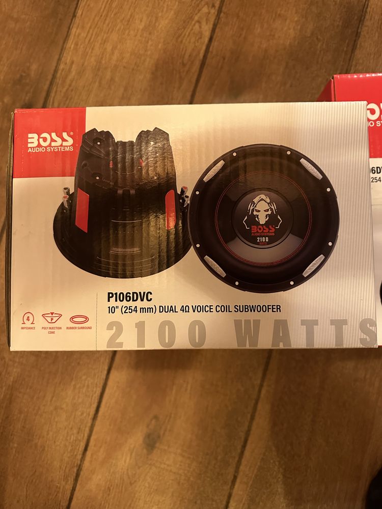 Glosniki niskotonowe Boss audio System P106DVC