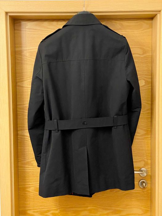 Płaszcz męski HUGO BOSS czarny, ocieplany, rozm. 54 - jak nowy