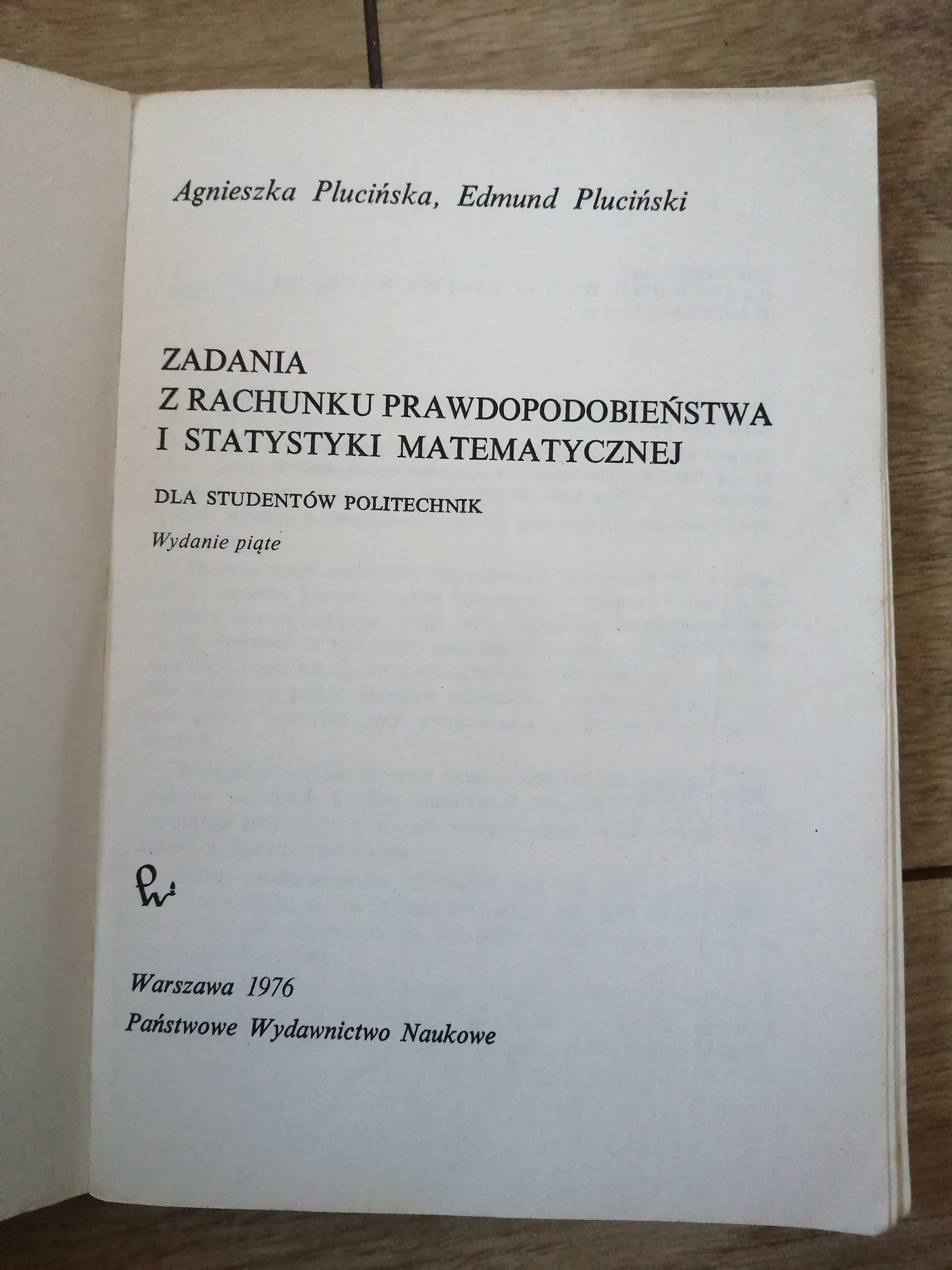 Zadania z rachunku prawdopodobieństwa i statystyki medycznej