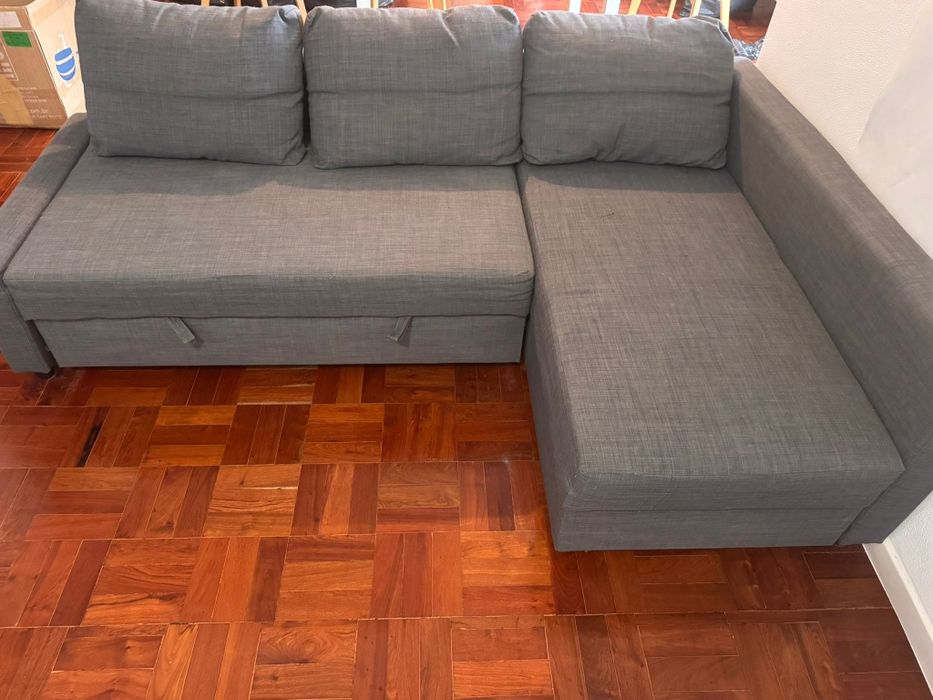 Sofá FRIHETEN com Chaise Long – bom estado