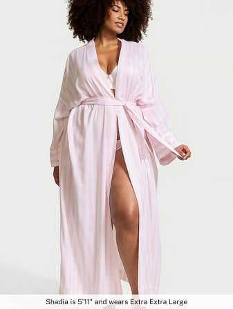 Victoria Secret Длинный халат XS/S Modal-Cotton Long Robe Модал хлопок