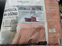 Nowa narzuta na łóżko 200x220cm Smukee, brudny róż