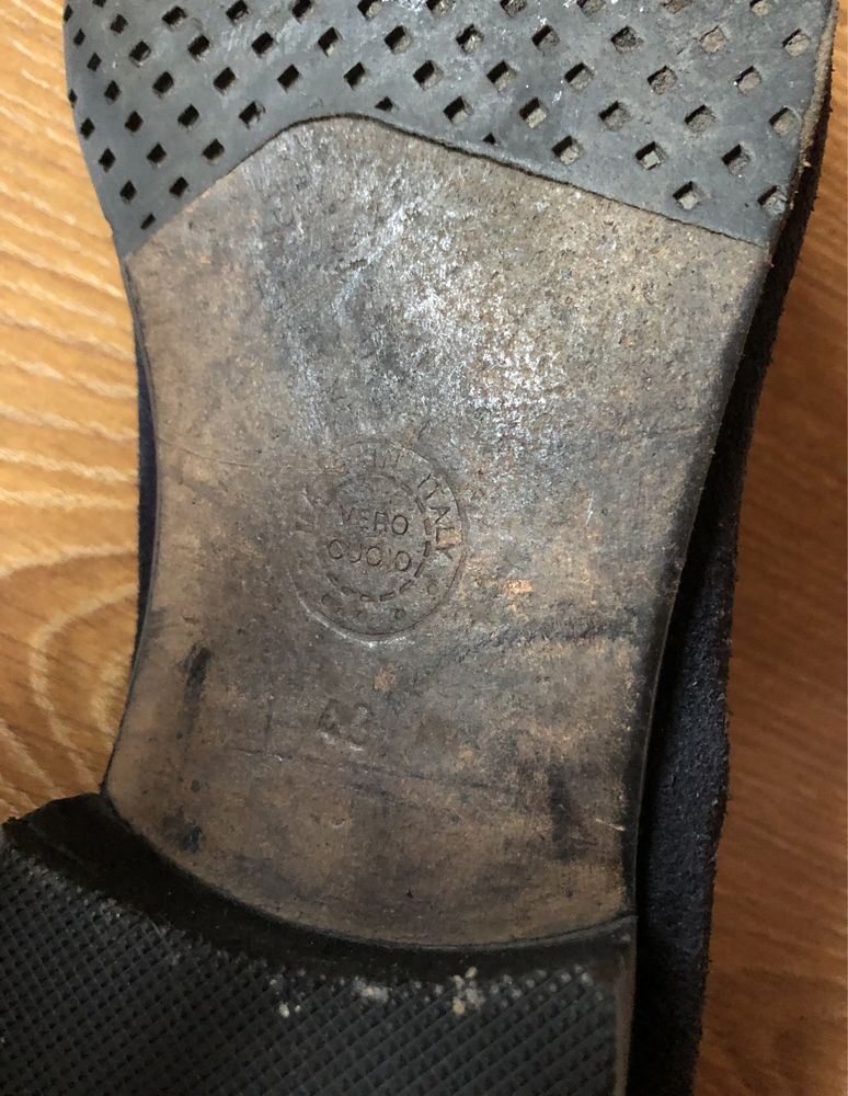 Zamszowe buty VENEZIA Made in Italy 43 28,5-29cm