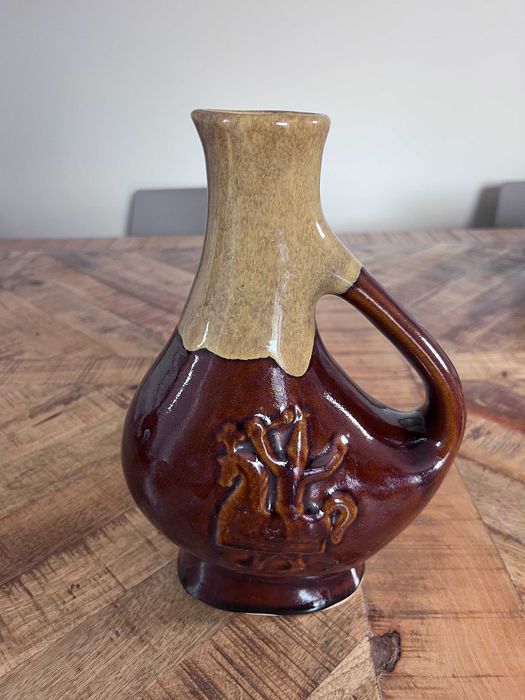 Karafka dzbanek Łysa Góra kamionka ceramika lajkonik PRL