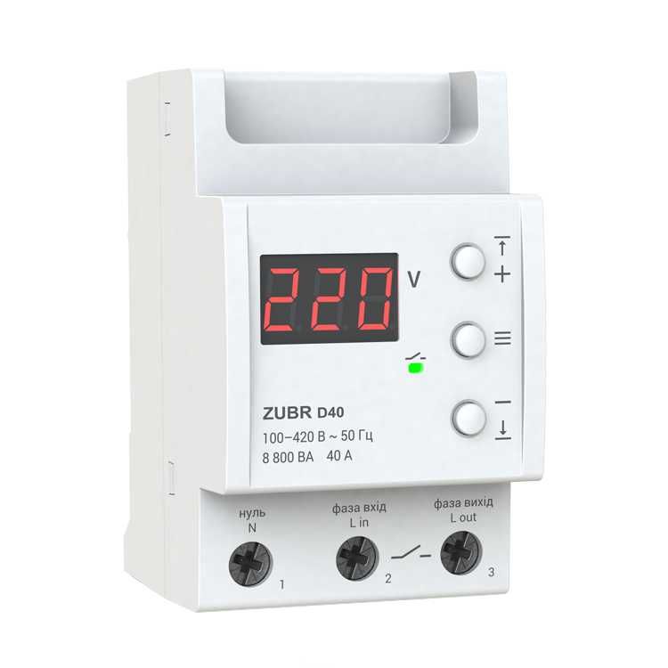 ZUBR Захист від перенапруги ZUBR D32t 40 50 63