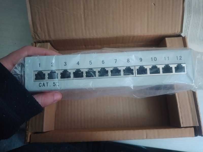 Panel krosowy patchowy 12-krotny RJ-45