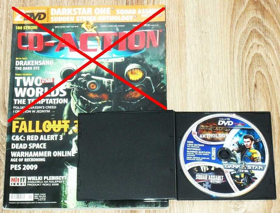 Płyty plakaty dodatki do Magazynu CD-ACTION niekompletne 2008