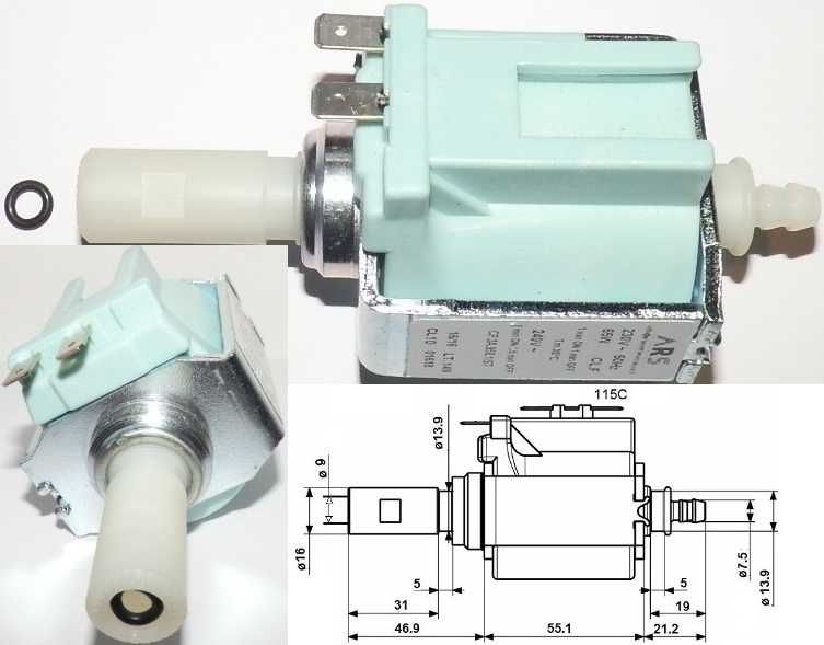 Mocniejsza pompa 19bar ekspres Siemens Saeco Philips Krups Delonghi it