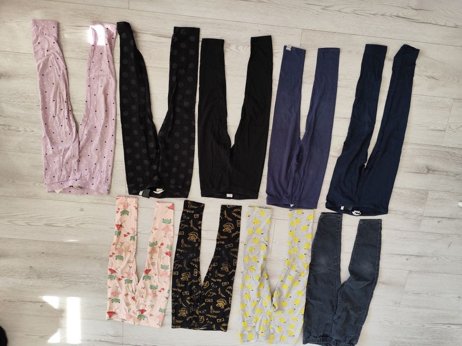 Zestaw getry legginsy spodnie 128 H&M Harry Potter