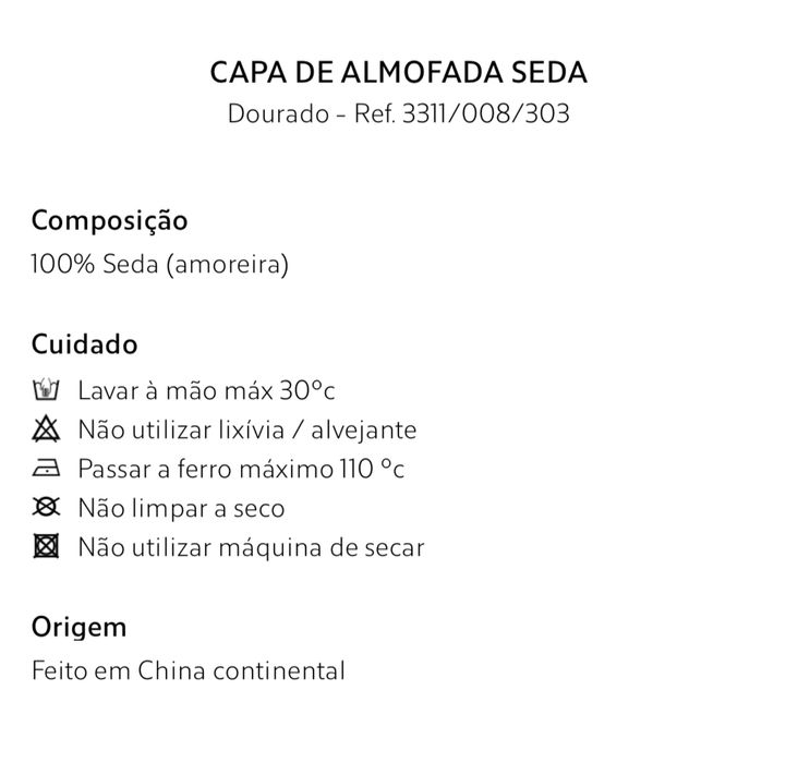 Capa De Almofada Seda Zara Home NOVO