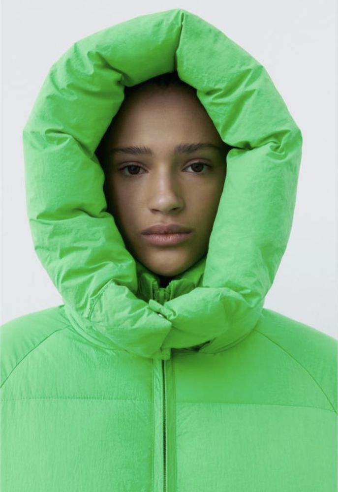 Зимний пуфер /куртка/пуховик Zara xs/s