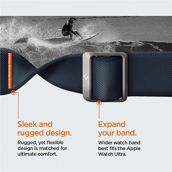 Pasek Spigen Fit Lite Ultra na Apple Watch 4/5/6/7/8/9/SE/Ultra (42/44