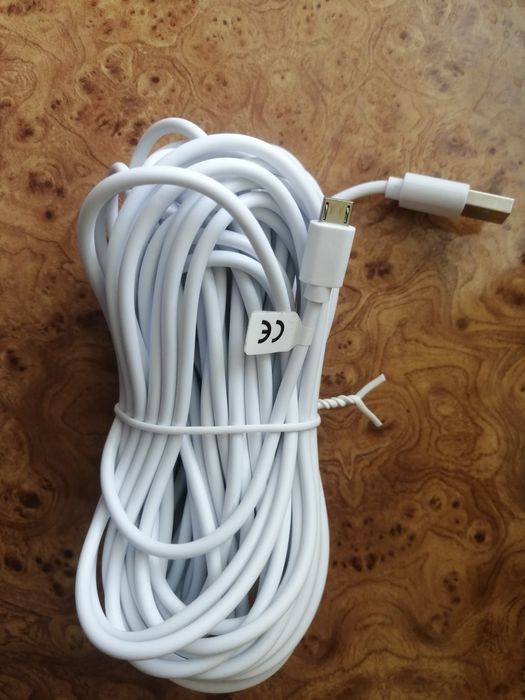 Кабель USB - micro USB для зарядки та живлення 10 м