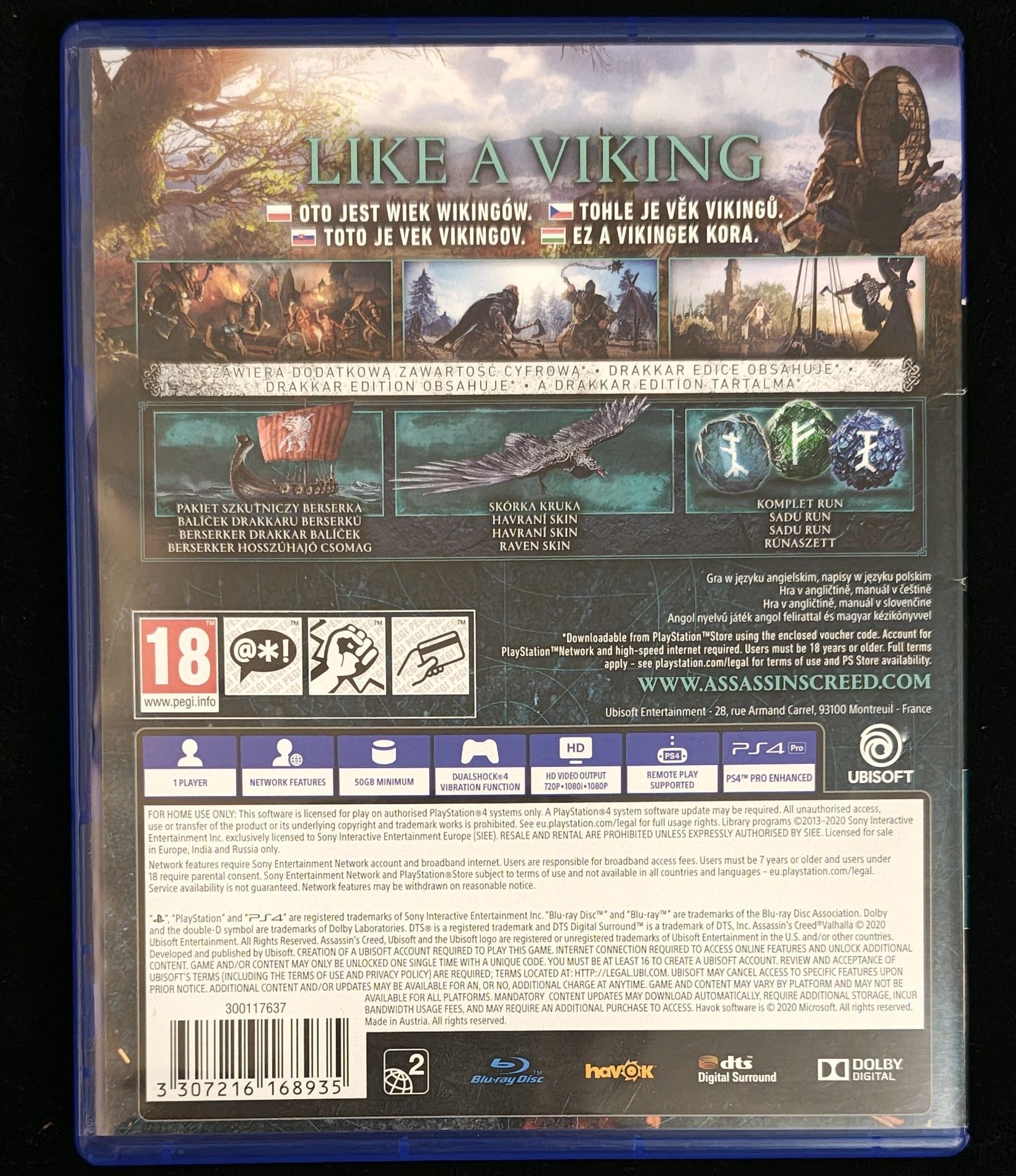 Assassins Creed Valhalla PL na PS4 3xPL 100% Sprawna +Bezpł Update PS5