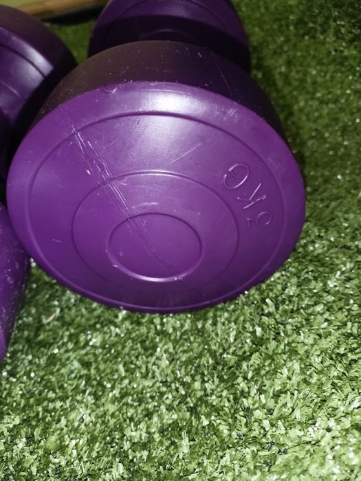 2x3kg obciążenie różowe hantle