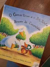 Livro "O Ganso Tanso e o Pato Pateta Brincam às Escondidas"