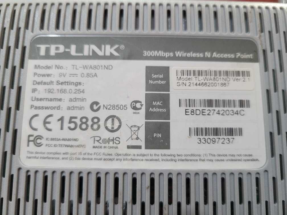 Access Point Wireless TL-WA801ND 300Mbps TP-Link