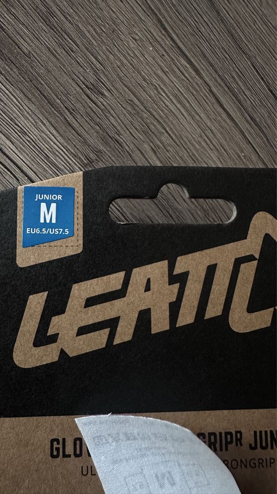 leatt rękawice rower mtb 1.0 junior gripr black m