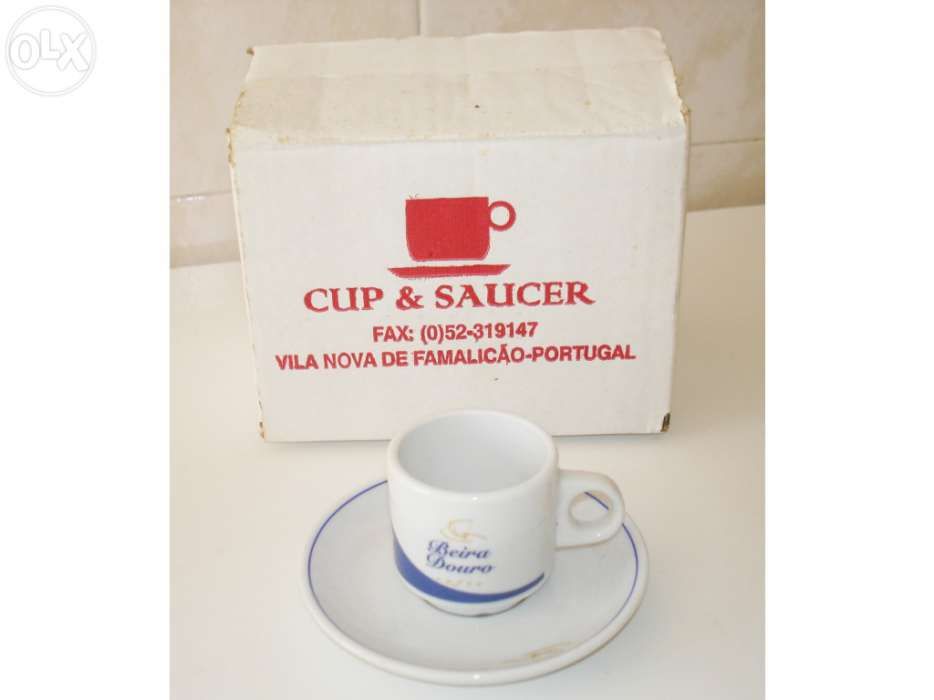 Serviço café expresso Cup & Sauce de 6 chávenas e pires - NOVO