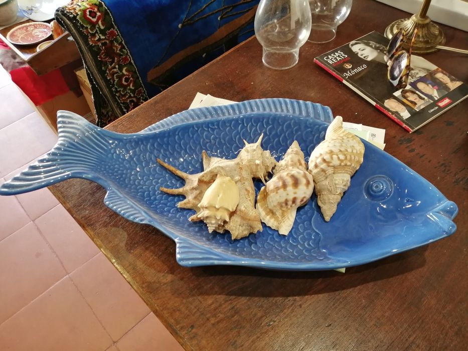 Travessa louça em forma de peixe