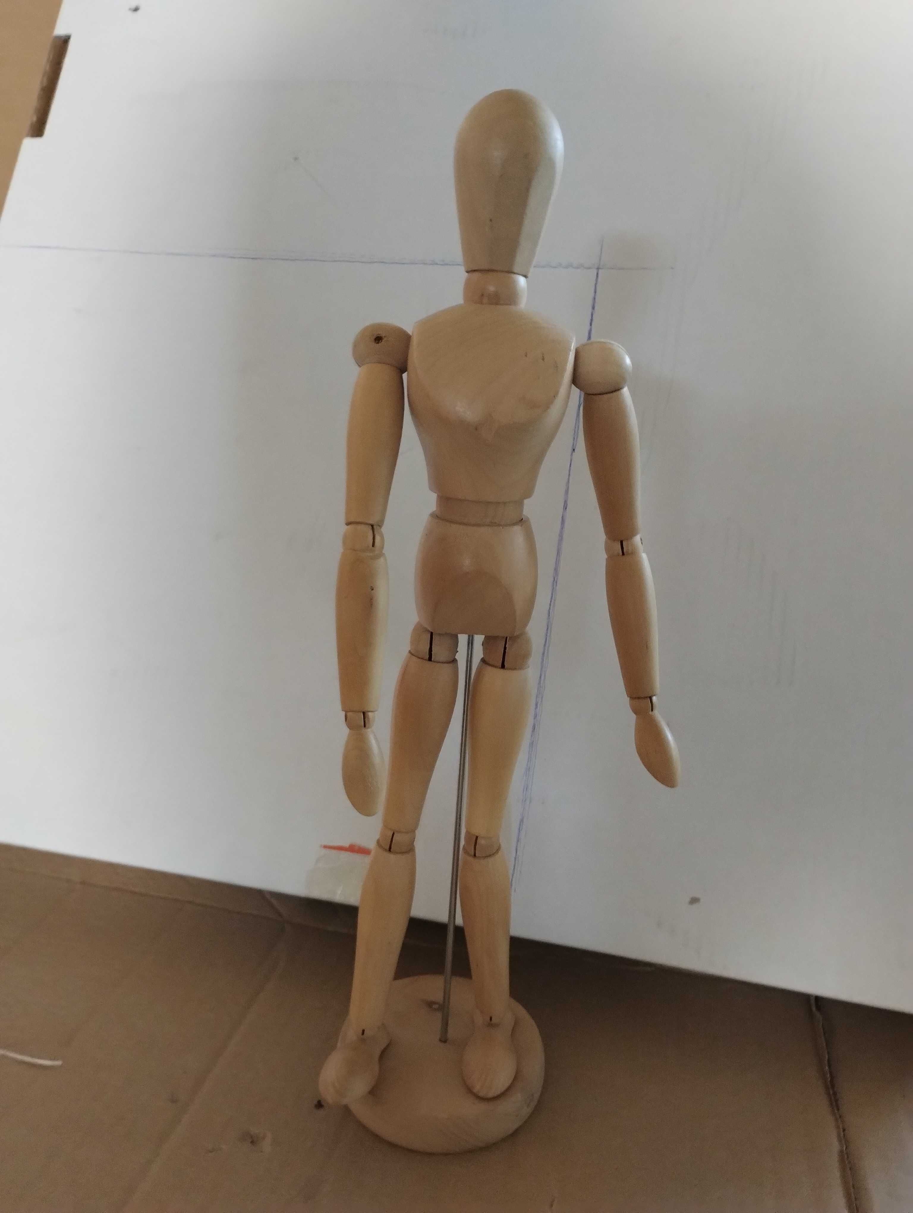 Duży manekin drewniany szkic model do nauki rysowania 33cm