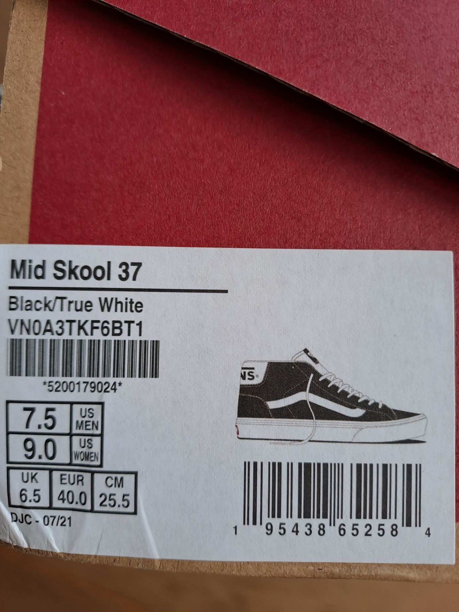 Vans Mid Skool 37, rozmiar 40 stan idealny