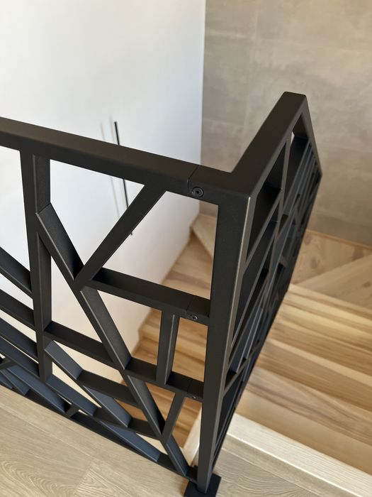 Balustrada ażurowa nowoczesna loft wewnętrzna schodowa