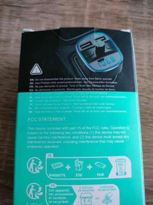 Transmiter bluetooth FM for car T25