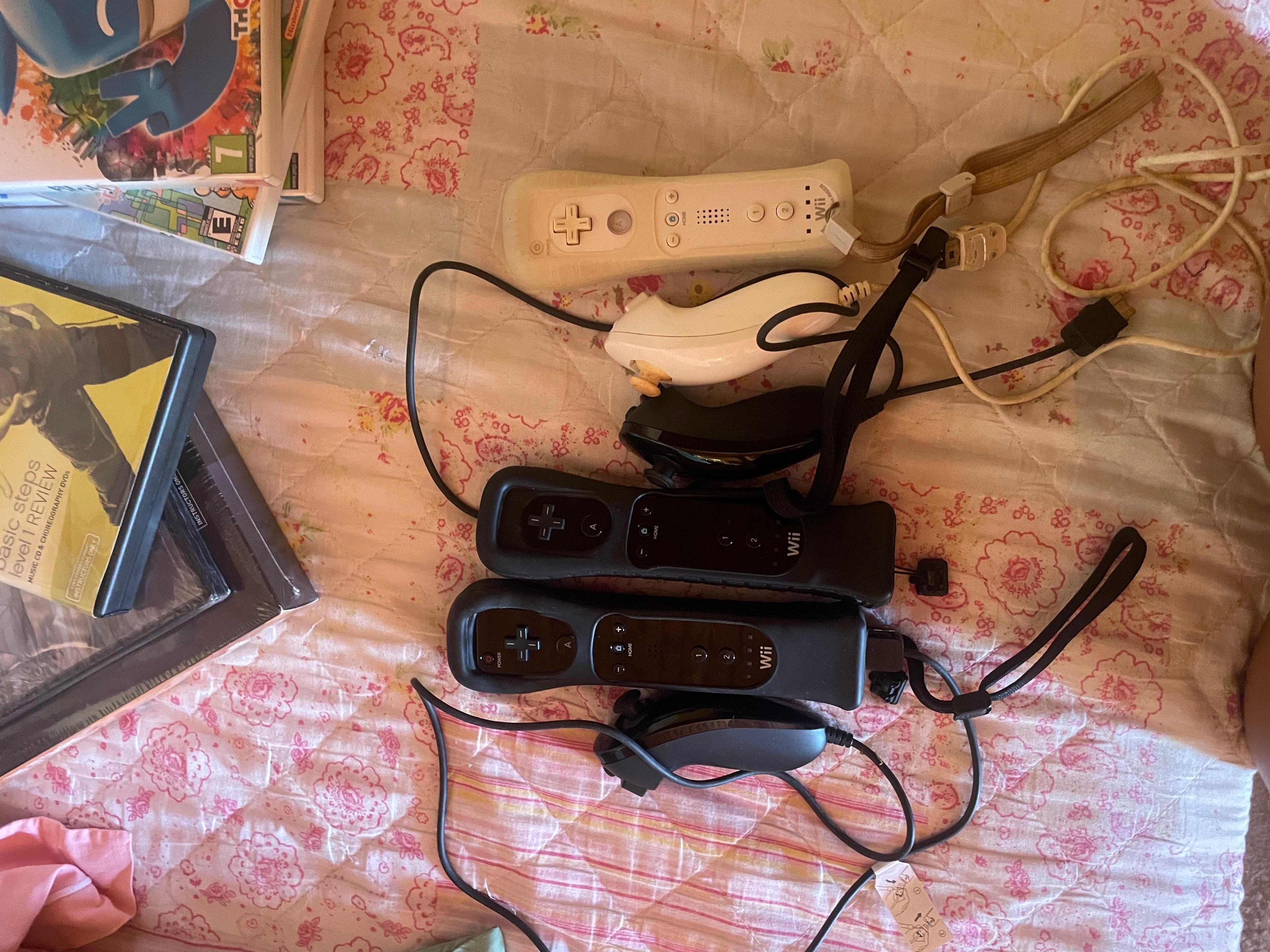 Wii + comandos+ jogos