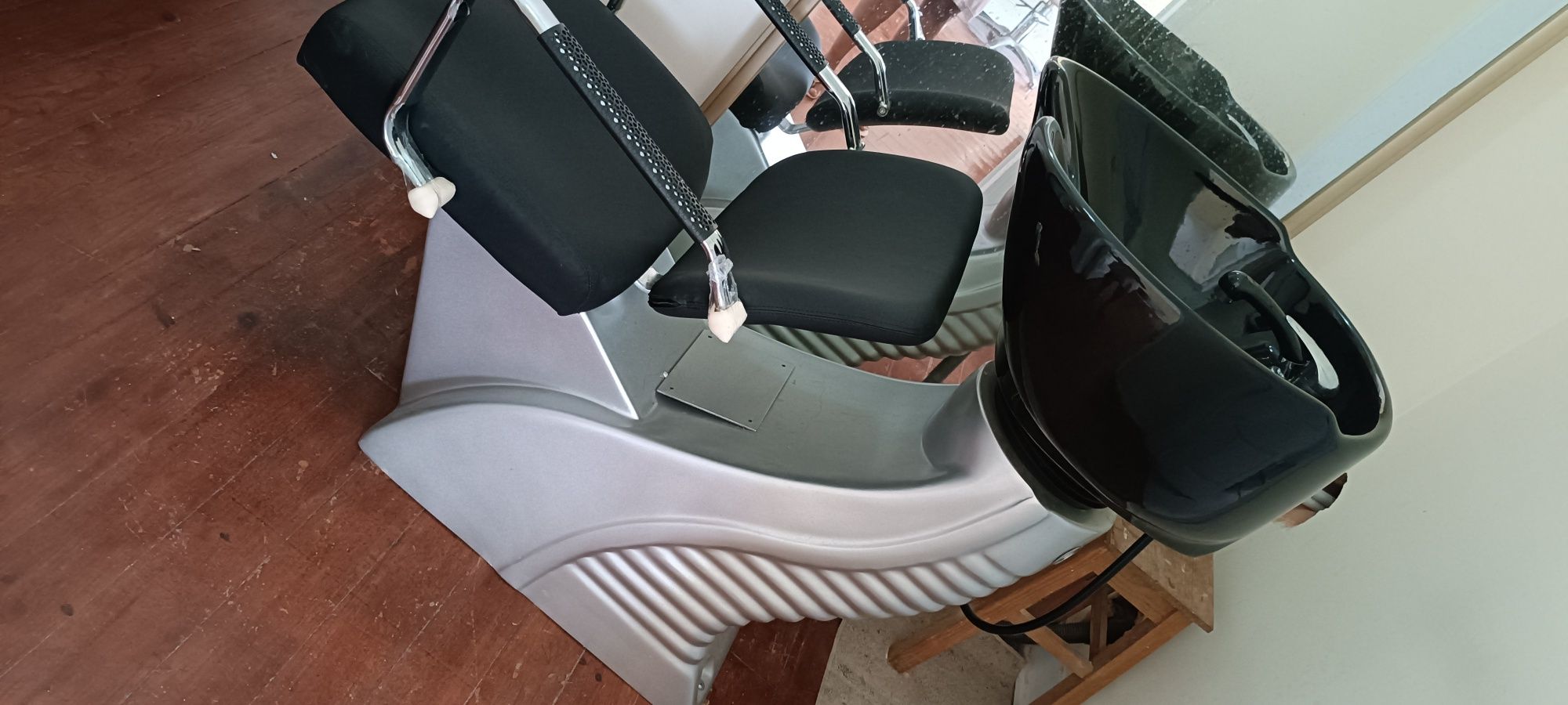 Rampa, lavatório para lavar cabeças