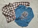 Komplet Dear Sophie bluza bomberka i longsleeve roz 110/116 koszulka