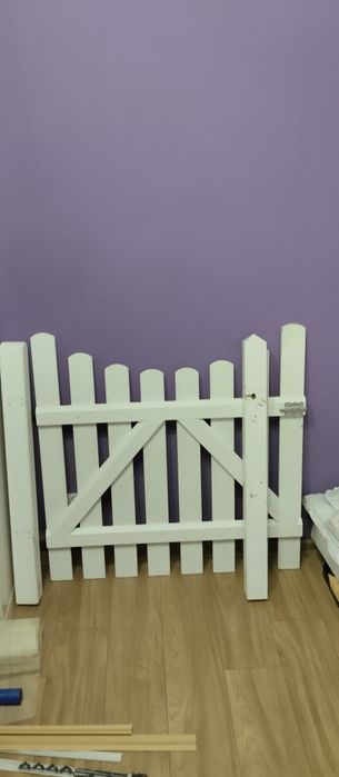 Bramka Furtka drewniana plus dwa słupki