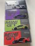 4x MiniGT nissan, lambo, honda, lambo