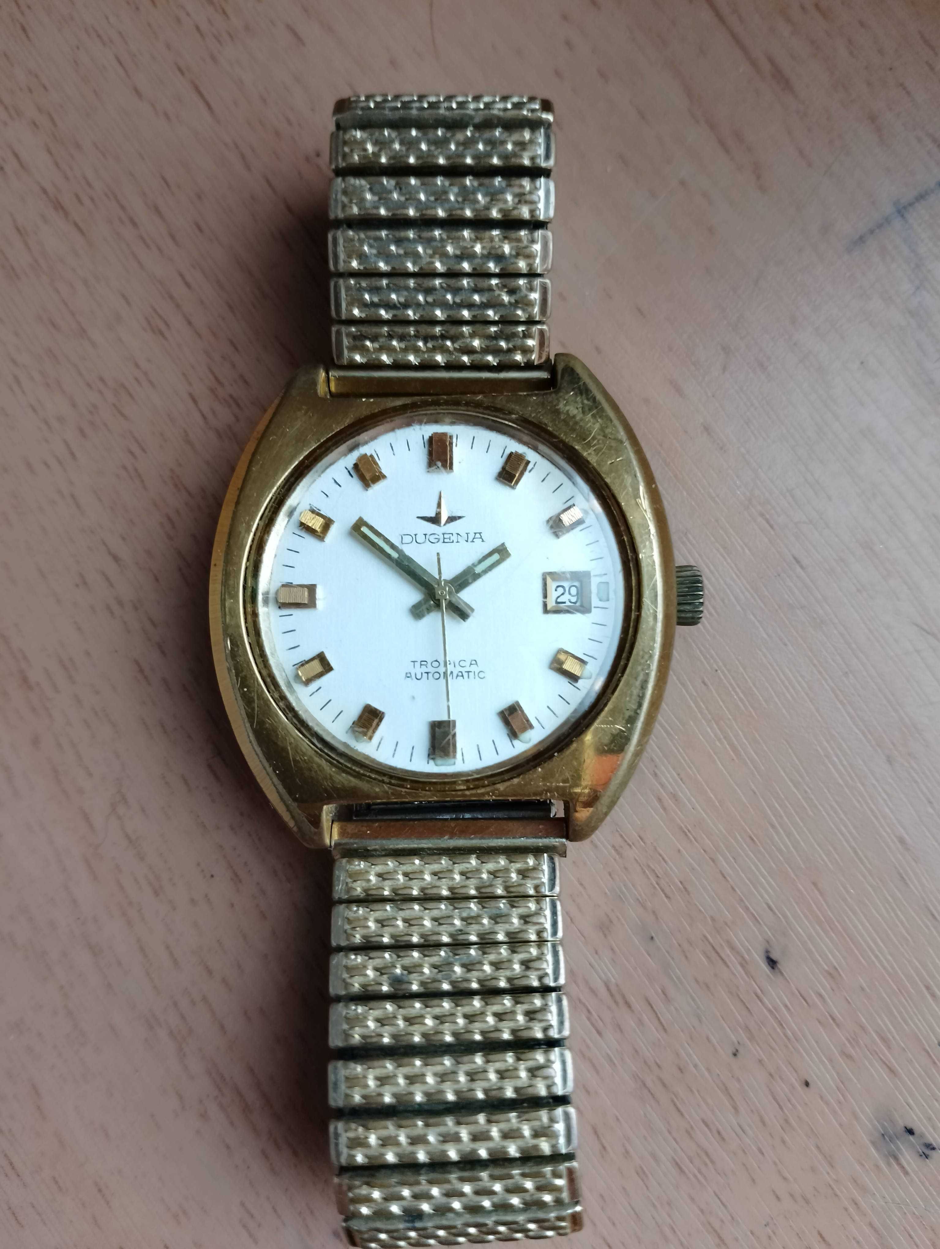 Zegarek Dugena tropica automatic 25 jewels .Lata 60 .Oryginał.Sprawny.