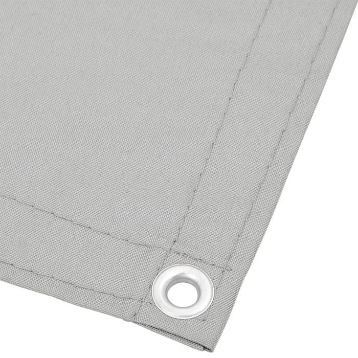 Vidaxl Parawan Balkonowy, Jasnoszary, 120X500Cm, 100% Poliester Oxford