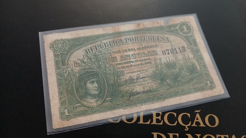 Nota de Angola de 1 Angolar de 1942