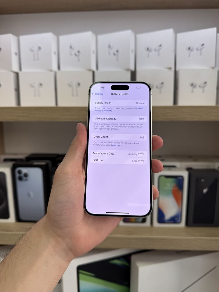 iPhone 15 Pro 256GB White Titanium