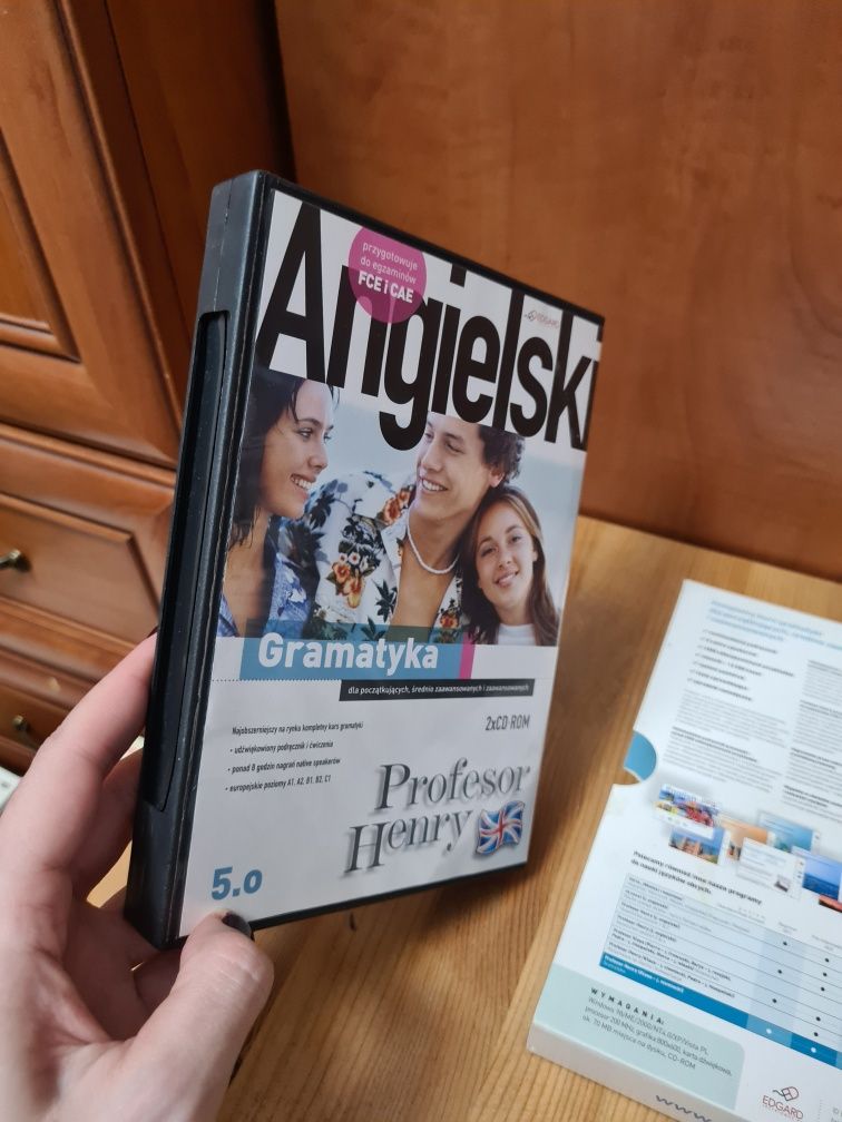 Angielski gramatyka Profesor Henry 2x płyta CD ROM