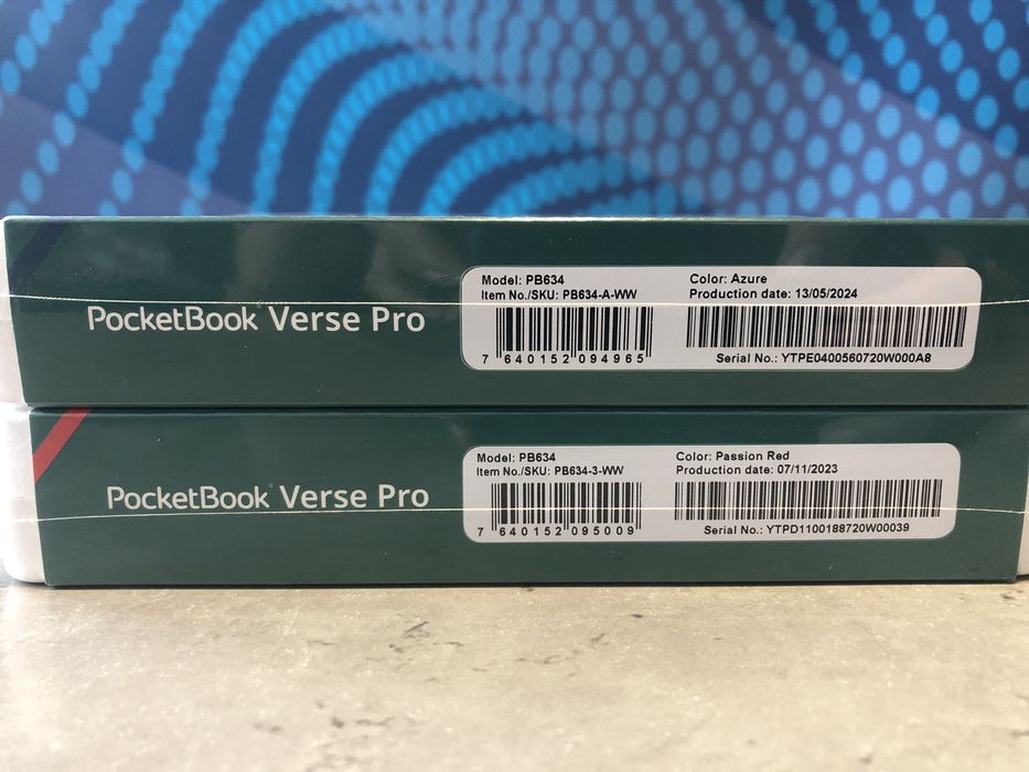 Електронна книга PocketBook 634 Verse Pro Azure/Passion Red • Нова!