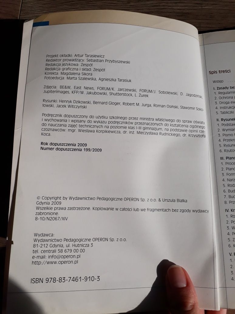 Zajęcia techniczne podręcznik operon gimnazjum