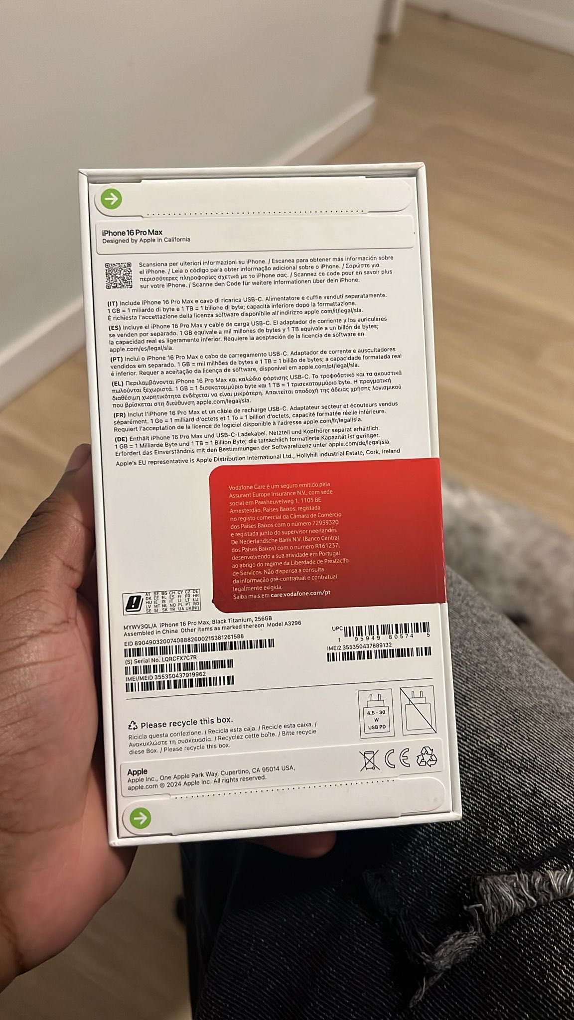 iPhone 16 PRO MAX 256 GB SELADO