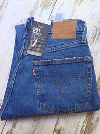 Spodnie jeansowe dżinsowe Levi's 501 original cropped S,M .